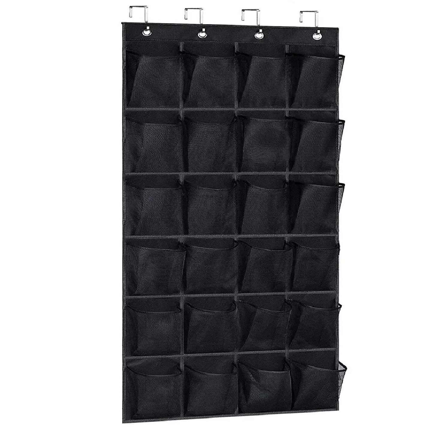 Over The Door Shoe Rack With 24 Large Mesh Pockets Hanging Shoe Organizer For Closet Hanging Shoe Rack Holder Hanger