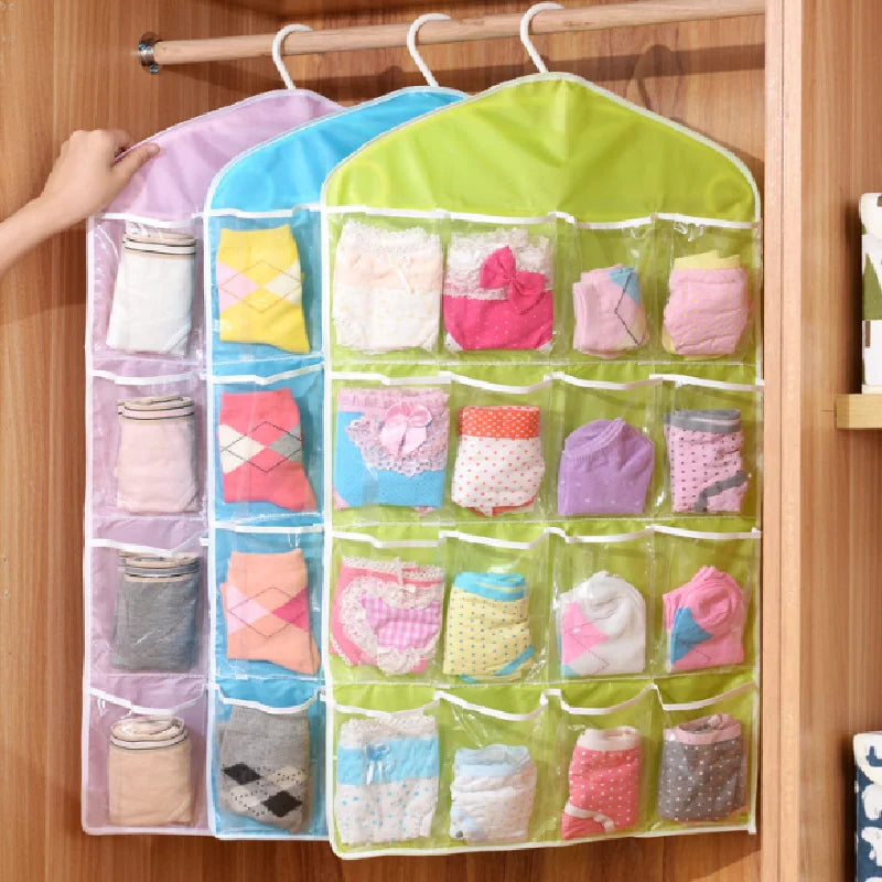 12/24 Pockets Shoes Organizer Rack Hanging Organizers Space Saver Hanging Over The Door Behind Closet Organizer Storage Hanger